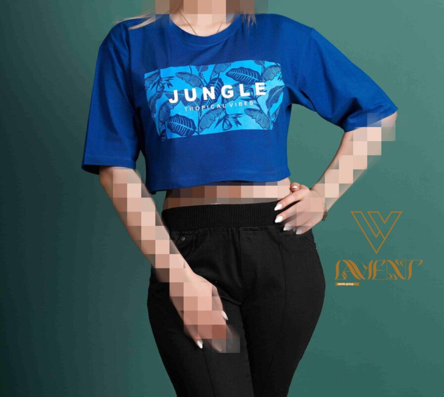 تیشرت کراپ زنانه Jungle