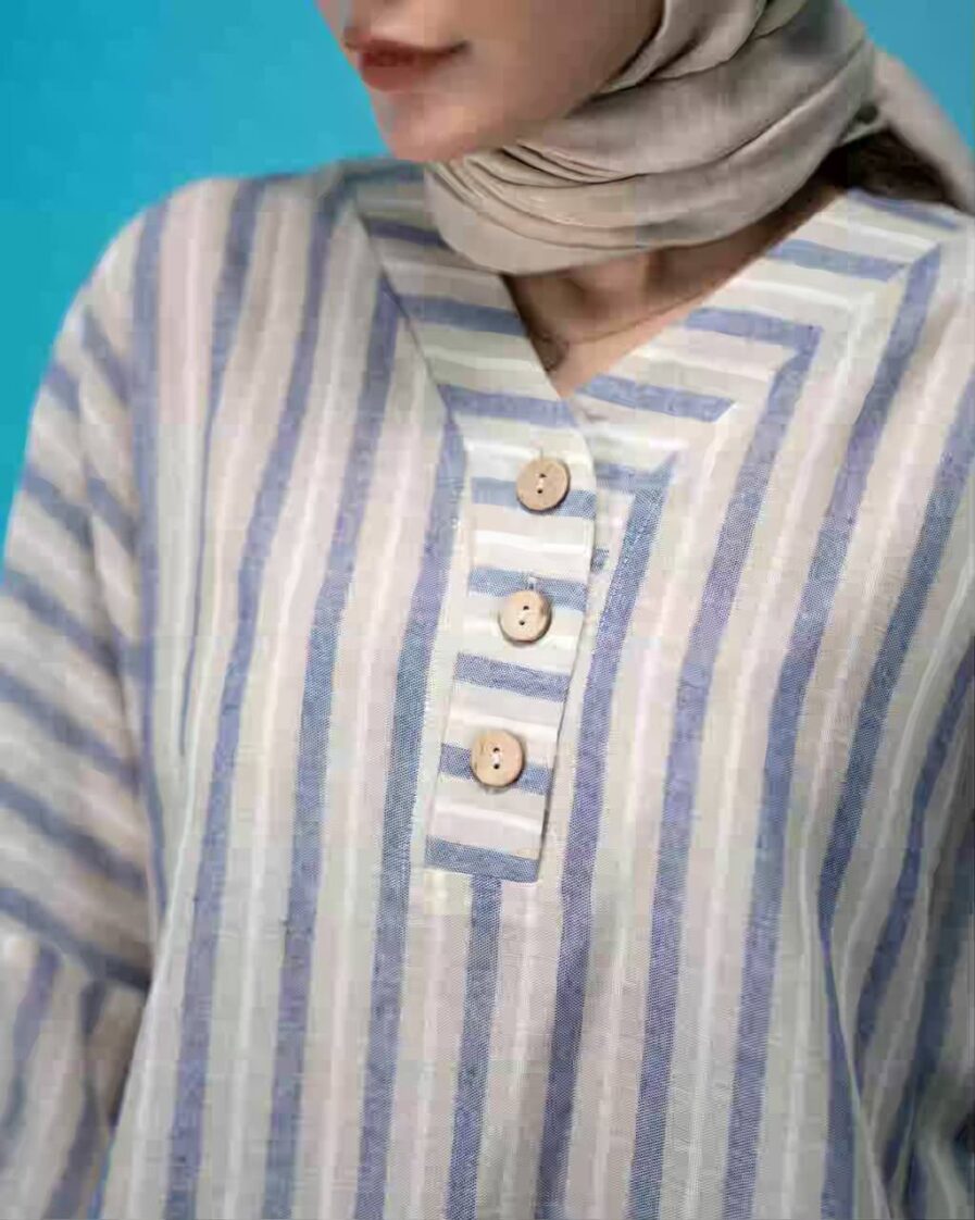 شومیز مانتویی نخی Bohamin